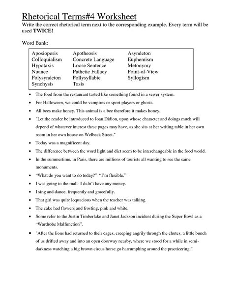 logical fallacies worksheet with answers pdf